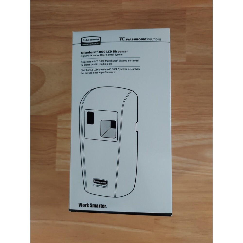 Rubbermaid Microburst 3000 LCD Dispenser High Performance Odor Control New